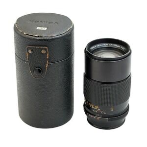 Konica Hexanon AR 135mm f3.2 Telephoto Prime Lens with Case Japan 7384263